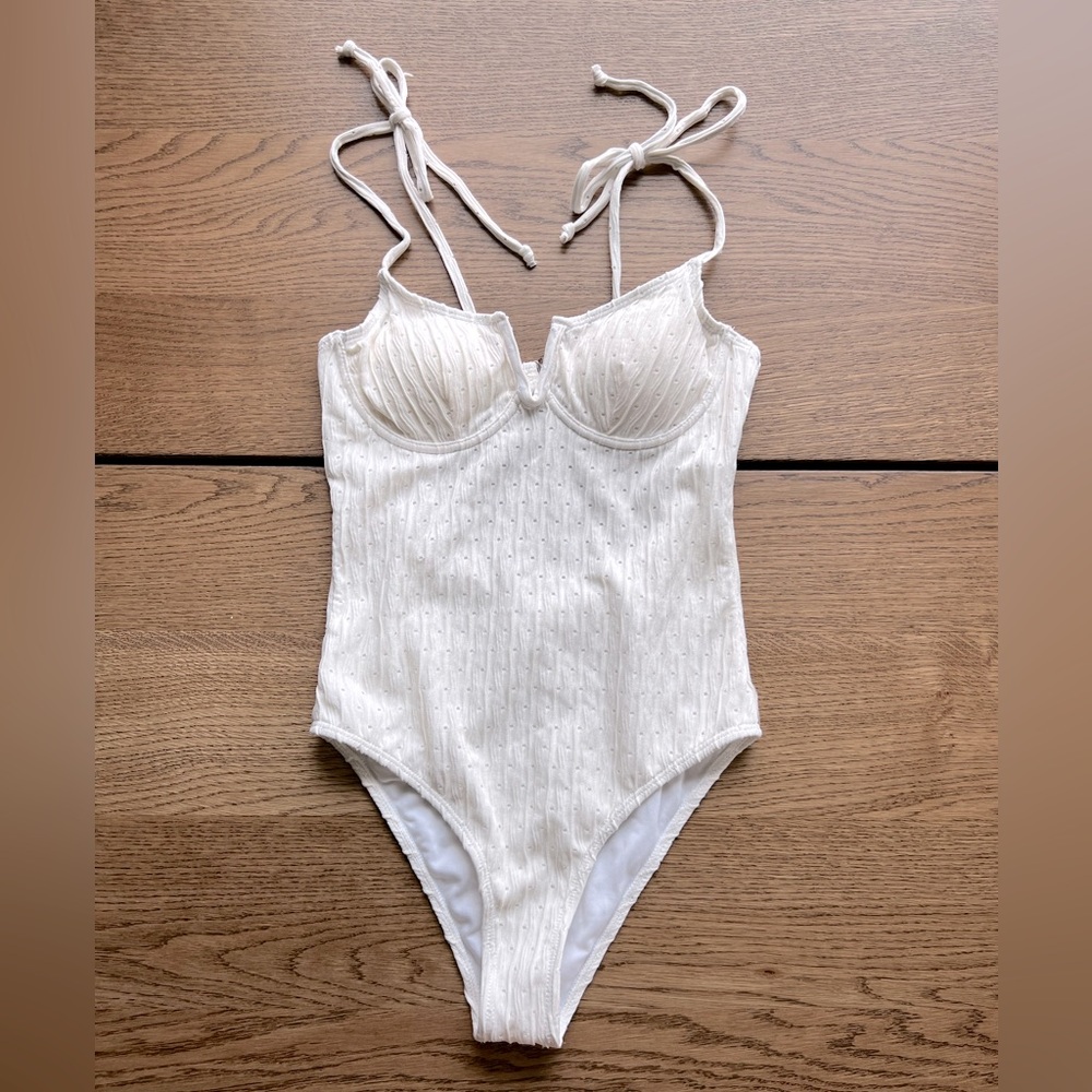 Ivory white swimsuit size small